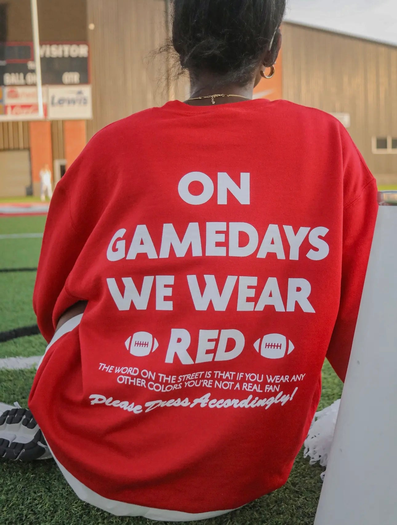 Gamedays We Wear Red Sweatshirt