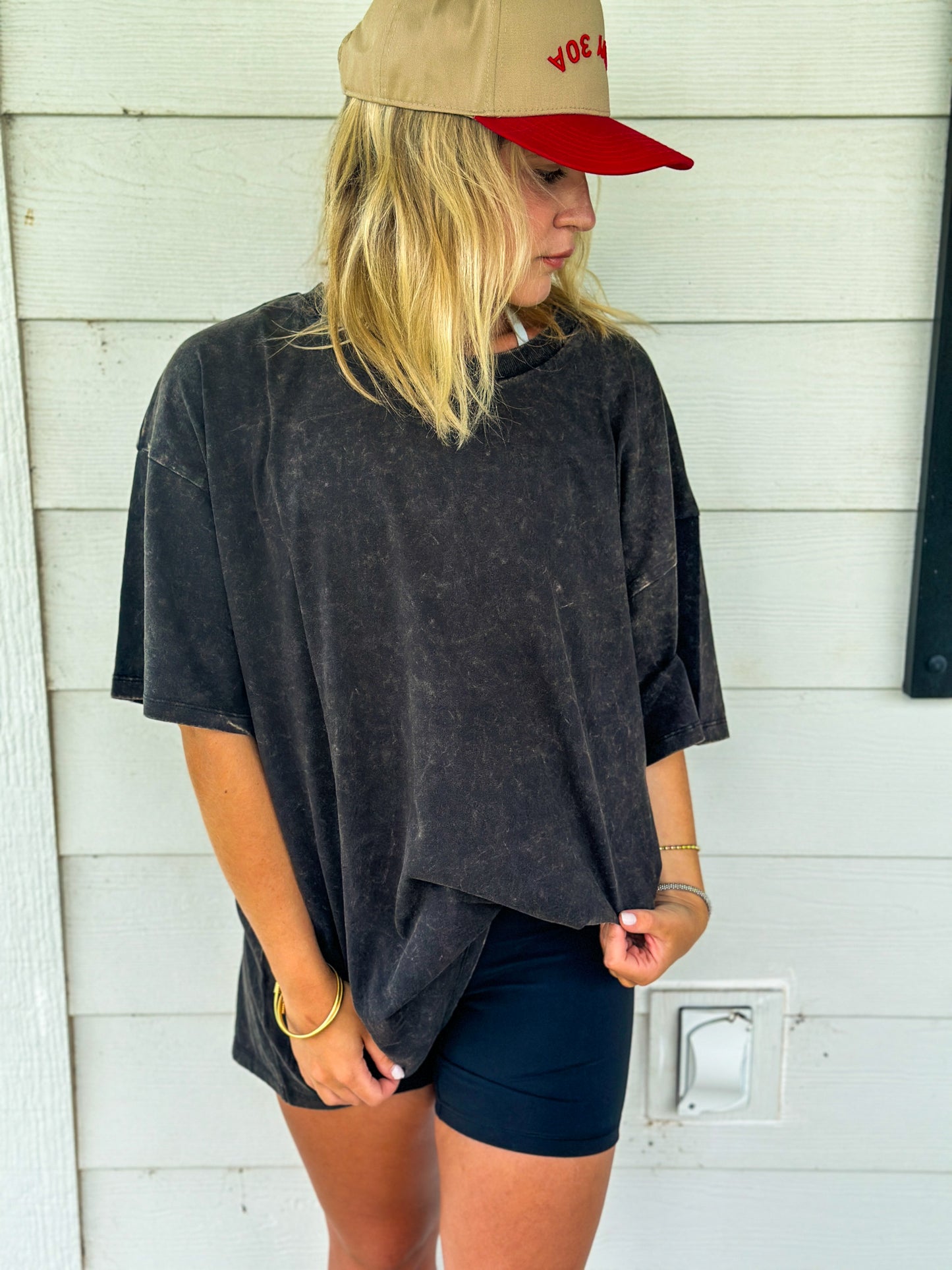 Twisted Tee// Acid Washed