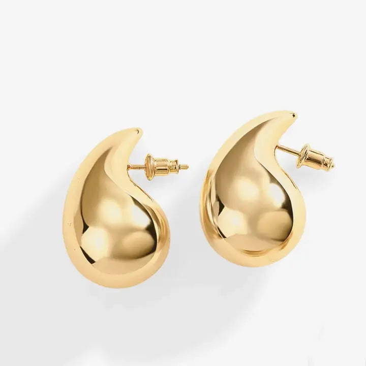 Teardrop Gold Earring