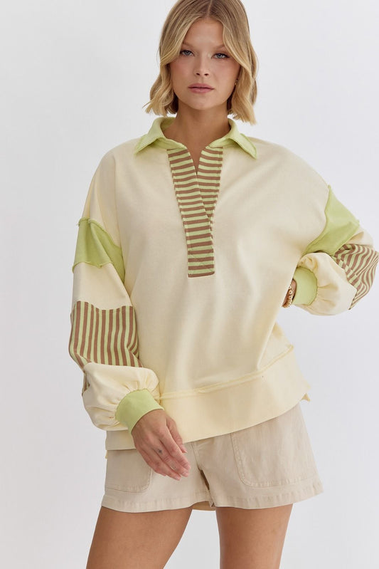 Ivy League Striped Pullover